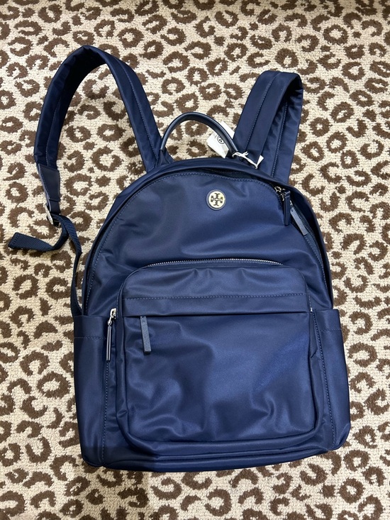 Tory Burch Womens navy blue Small Nylon Backpack Bag,  new main image 8